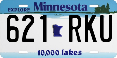 MN license plate 621RKU