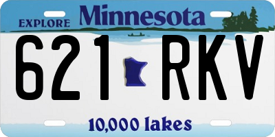 MN license plate 621RKV