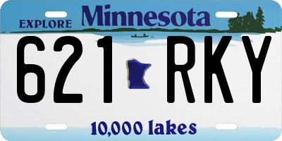 MN license plate 621RKY