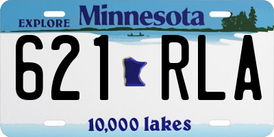 MN license plate 621RLA