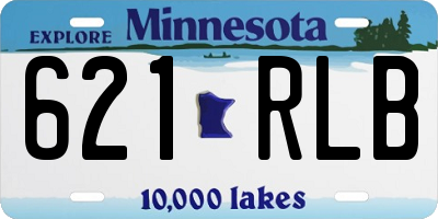 MN license plate 621RLB
