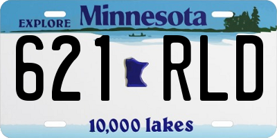 MN license plate 621RLD