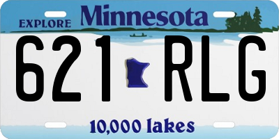 MN license plate 621RLG