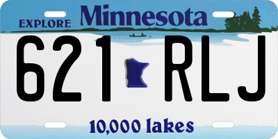 MN license plate 621RLJ
