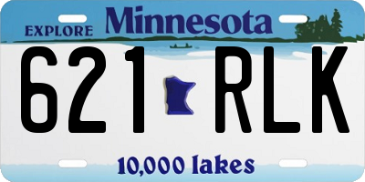 MN license plate 621RLK