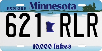 MN license plate 621RLR
