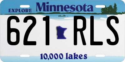 MN license plate 621RLS