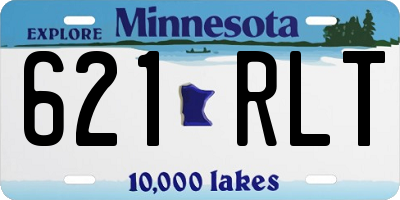 MN license plate 621RLT