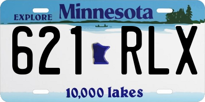 MN license plate 621RLX