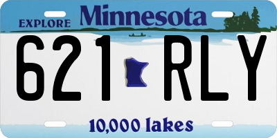 MN license plate 621RLY