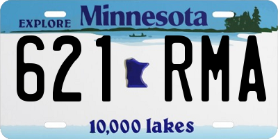 MN license plate 621RMA