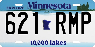 MN license plate 621RMP