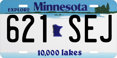 MN license plate 621SEJ