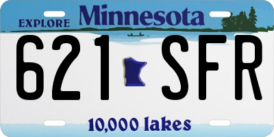 MN license plate 621SFR