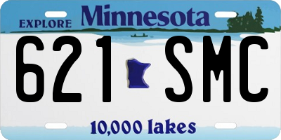 MN license plate 621SMC