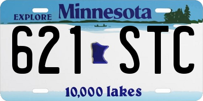 MN license plate 621STC