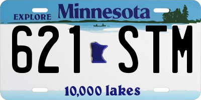 MN license plate 621STM