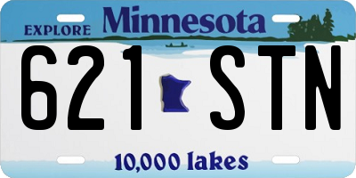 MN license plate 621STN