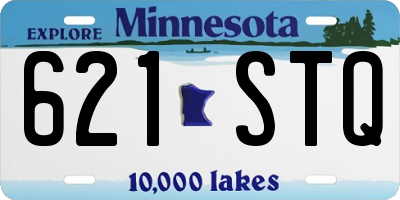 MN license plate 621STQ