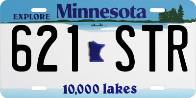 MN license plate 621STR