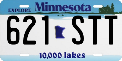 MN license plate 621STT
