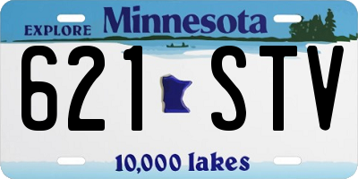 MN license plate 621STV