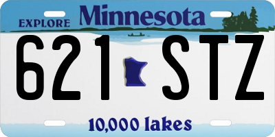 MN license plate 621STZ