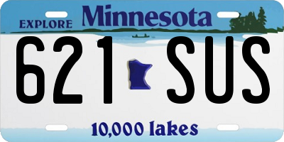 MN license plate 621SUS