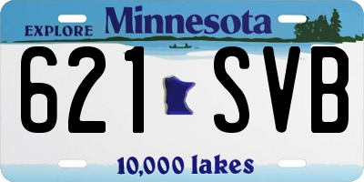 MN license plate 621SVB