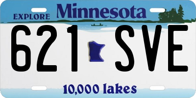 MN license plate 621SVE