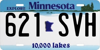 MN license plate 621SVH