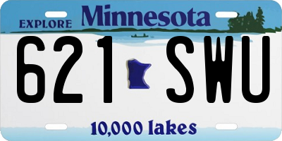 MN license plate 621SWU