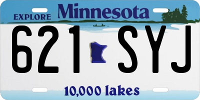 MN license plate 621SYJ