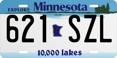 MN license plate 621SZL