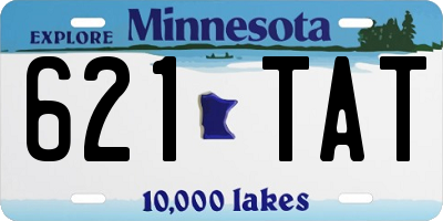 MN license plate 621TAT