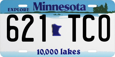MN license plate 621TCO