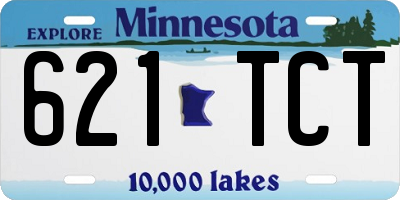MN license plate 621TCT