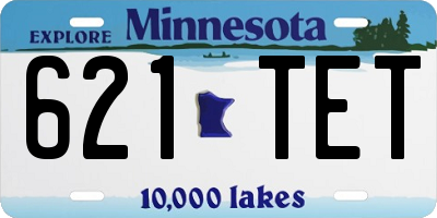 MN license plate 621TET