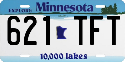 MN license plate 621TFT