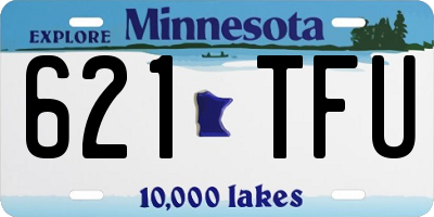 MN license plate 621TFU