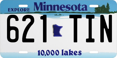 MN license plate 621TIN