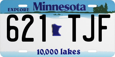 MN license plate 621TJF