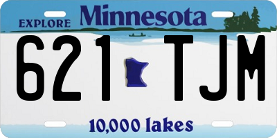 MN license plate 621TJM