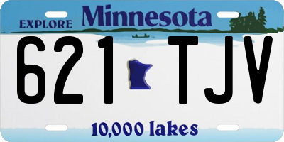MN license plate 621TJV