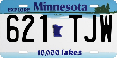 MN license plate 621TJW