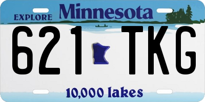 MN license plate 621TKG