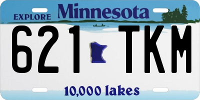 MN license plate 621TKM