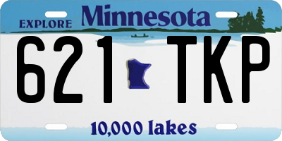 MN license plate 621TKP