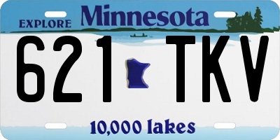 MN license plate 621TKV