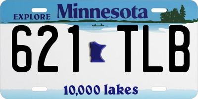 MN license plate 621TLB